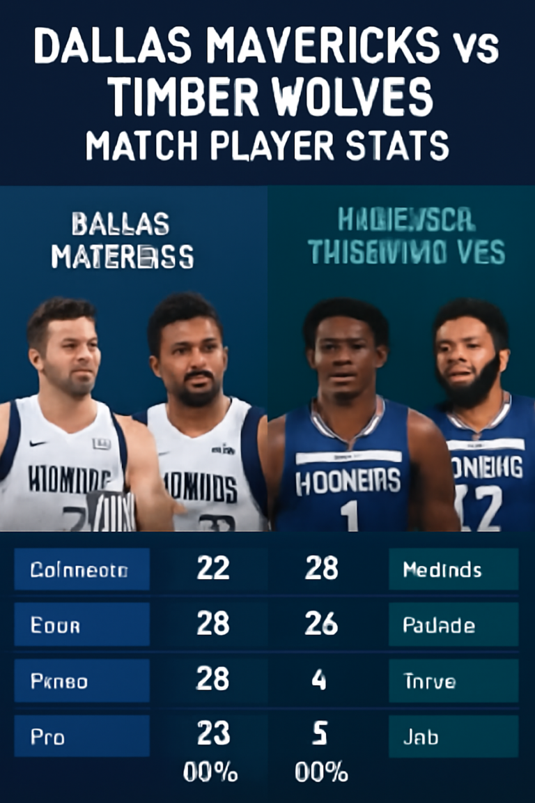 Dallas Mavericks vs Timberwolves Match Player Stats Analysis: A Comprehensive Breakdown Dallas Mavericks vs Timberwolves basketball game player stats comparison chart