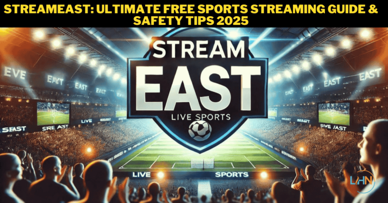 StreamEast free live sports streaming platform showing NFL, NBA, and UFC games on multiple devices.