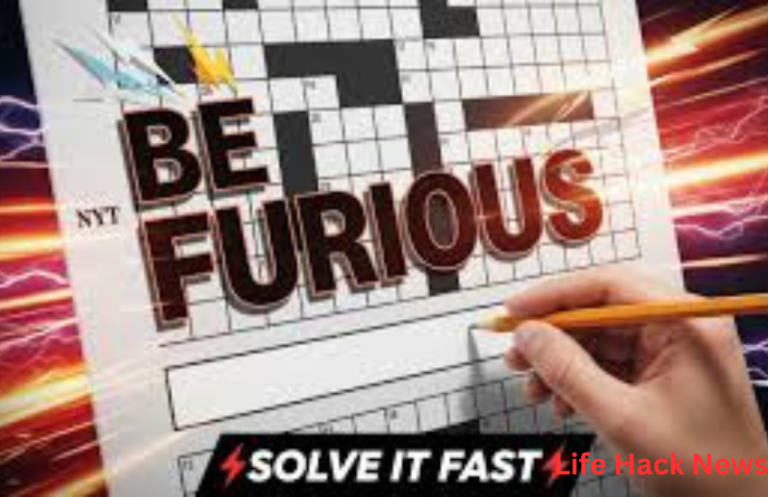 Be Furious NYT Crossword